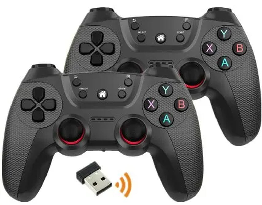 NEW Wireless Doubles Game Controller for Linux Video Game for Game Box Game Stick PC Smart TV Box 2.4G Gamepad Joystick