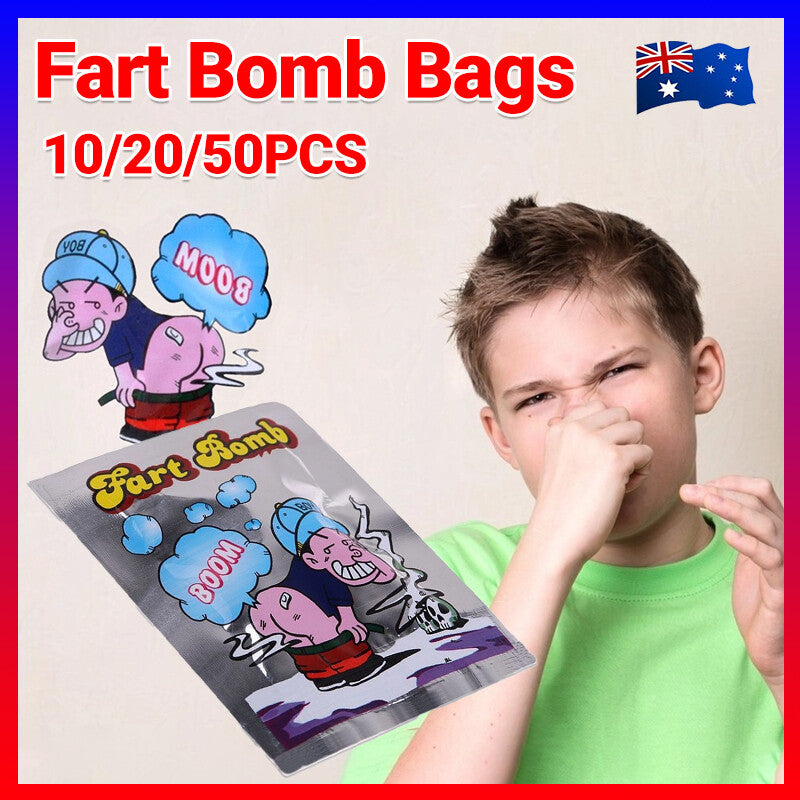 10/20/50X Fart Bomb Bombs Bag Smelly Novelty Stink Prank Gag Trick Joke Game Fun