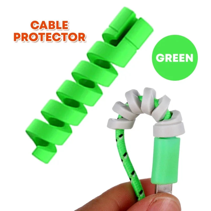 【Fast Delivery】1Pc Spiral Cable Cord Protector Cable Winder Earphone Cable Protector Charger Cable Wire Protector Cover