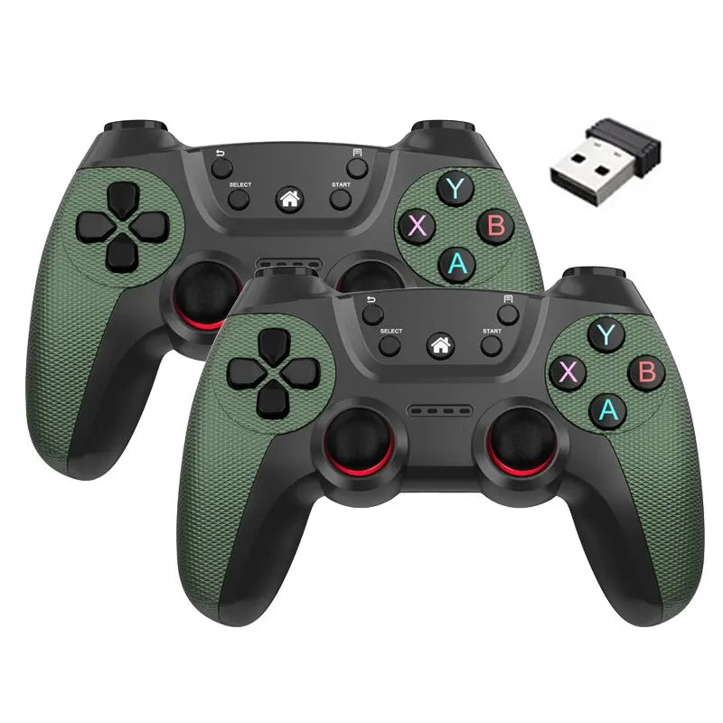 NEW Wireless Doubles Game Controller for Linux Video Game for Game Box Game Stick PC Smart TV Box 2.4G Gamepad Joystick