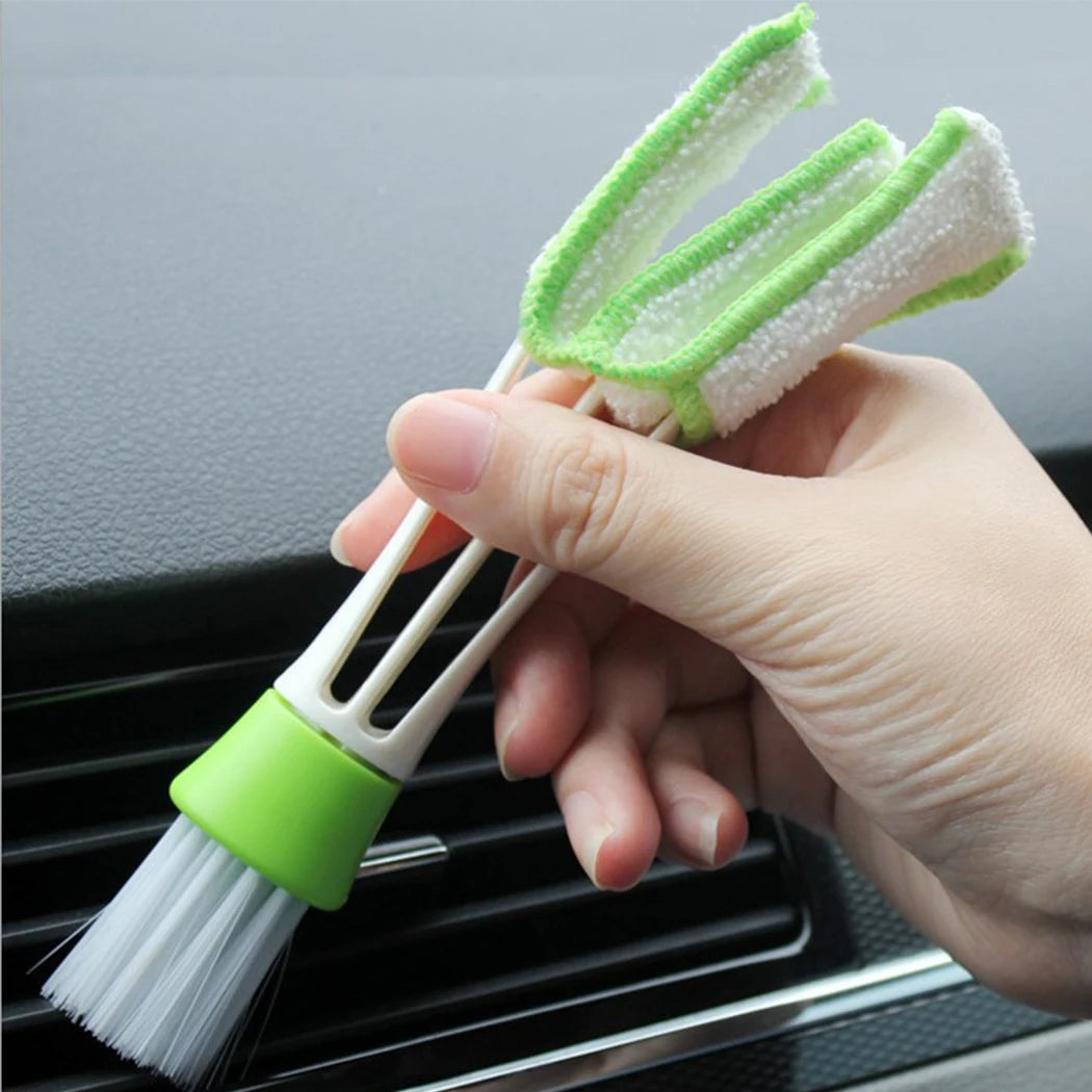 Car Brush Cleaning Tool Auto Air Conditioner Vent Blinds Cleaner Interior Cleaning Keyboard Blind Brush Car Accessories
