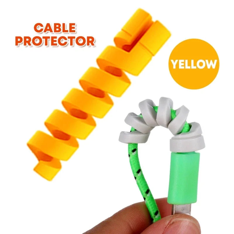【Fast Delivery】1Pc Spiral Cable Cord Protector Cable Winder Earphone Cable Protector Charger Cable Wire Protector Cover