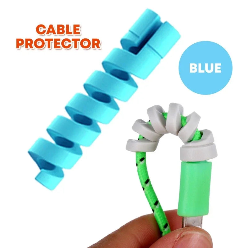 【Fast Delivery】1Pc Spiral Cable Cord Protector Cable Winder Earphone Cable Protector Charger Cable Wire Protector Cover