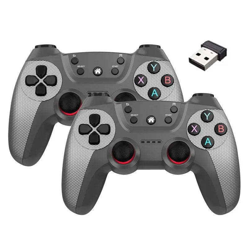 NEW Wireless Doubles Game Controller for Linux Video Game for Game Box Game Stick PC Smart TV Box 2.4G Gamepad Joystick