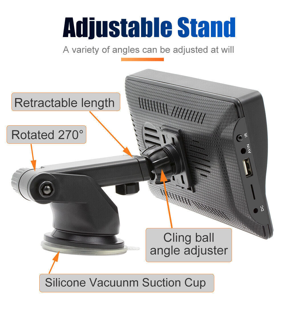 For Apple Carplay Android Auto Bluetooth Head Unit 7" Portable Car Stereo Radio