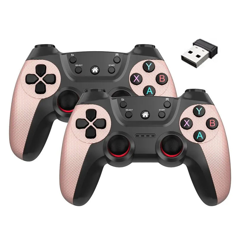 NEW Wireless Doubles Game Controller for Linux Video Game for Game Box Game Stick PC Smart TV Box 2.4G Gamepad Joystick