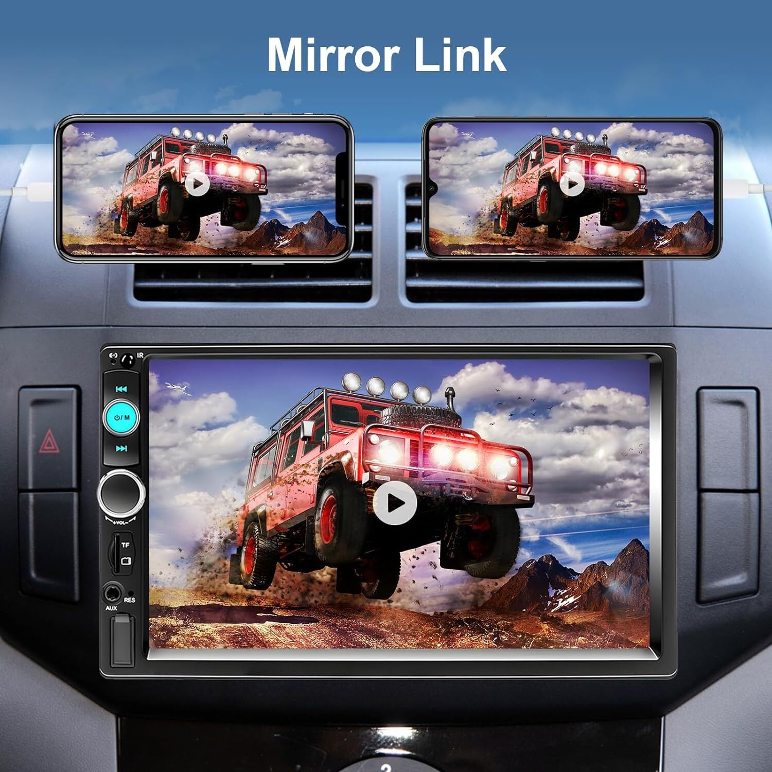 7" Car Radio 2 DIN GPS FM RDS Head Unit Stereo Camera MP5/FM/WMA/AUX