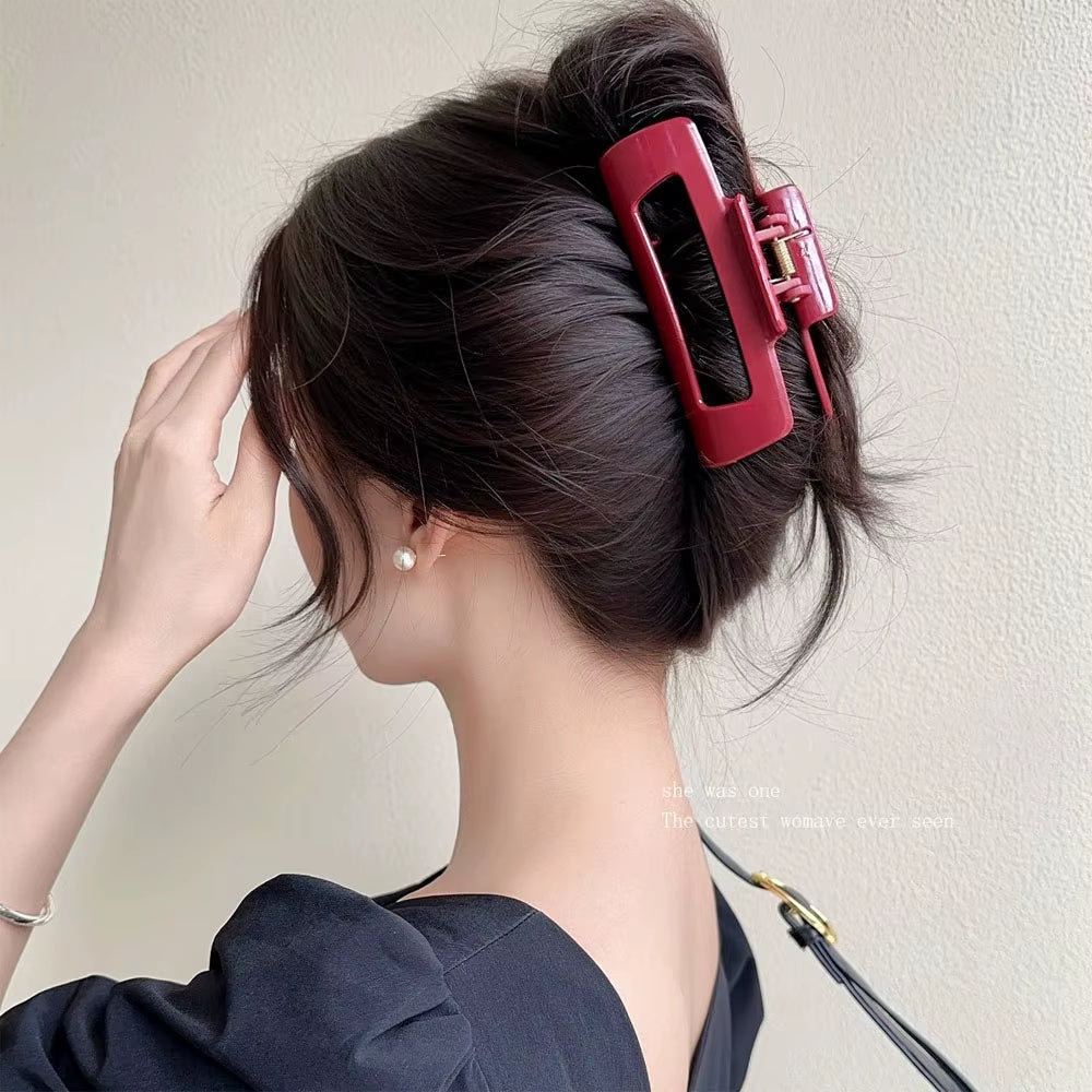 Safe Soft Silicone Shark Clip anti Collision Protection for the Back of the Head anti Fall Women'S Hair Claw Clip Headwear