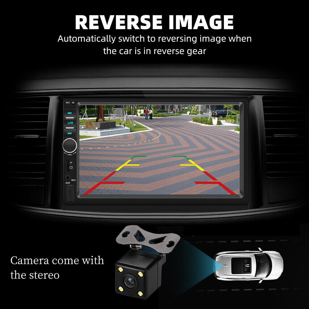 7" Car Radio 2 DIN GPS FM RDS Head Unit Stereo Camera MP5/FM/WMA/AUX