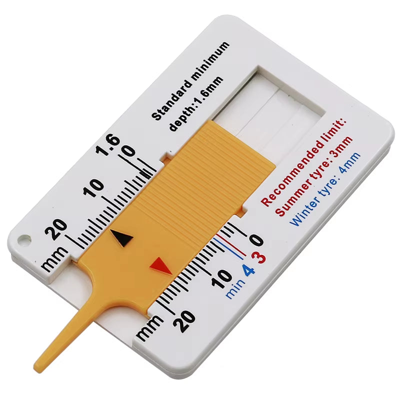 0-20Mm Auto Car Tyre Tread Depthometer Depth Indicator Gauge Gage Motorcycle Trailer Van Wheel Measure Tool Measrement Supplies