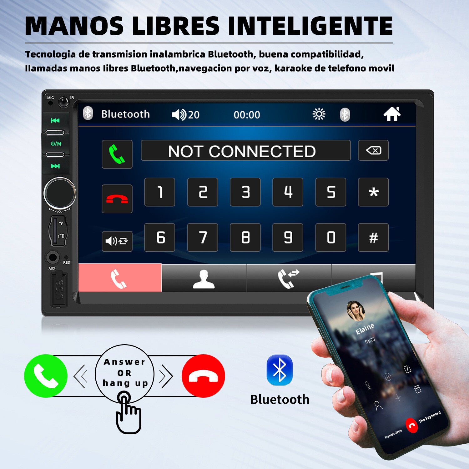 7" Car Radio 2 DIN GPS FM RDS Head Unit Stereo Camera MP5/FM/WMA/AUX