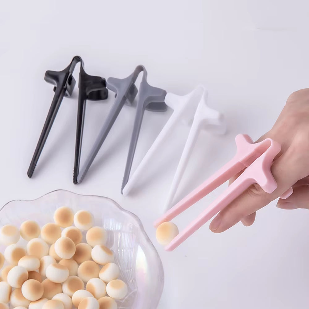 Finger Chopsticks Game Player Snack Chopstick Holder Plastic Game Finger Cover Game Controller Training Learning Chopsticks