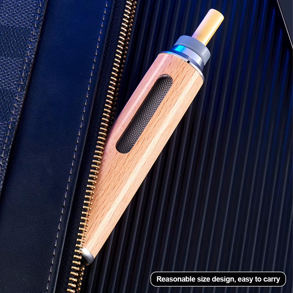 Portable Car Anti-Ash Ashtray Mini Ashtray anti Soot-Flying Cigarette Cover Anti-Ash Luxury Wood Cigarette Holder Auto Ashtray