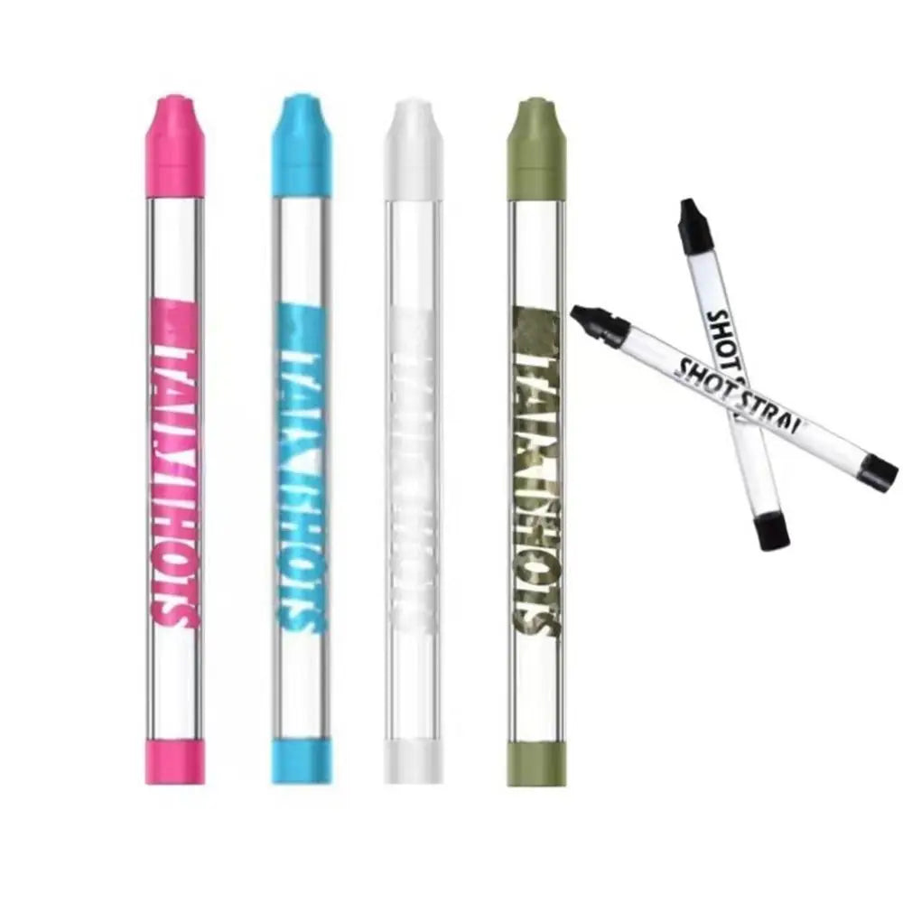 Reusable Shot Straw Food-Grade Transparent Strong Liquor Dispenser Straw Glasses Whiskey for All Standard Bottles, Tumbler