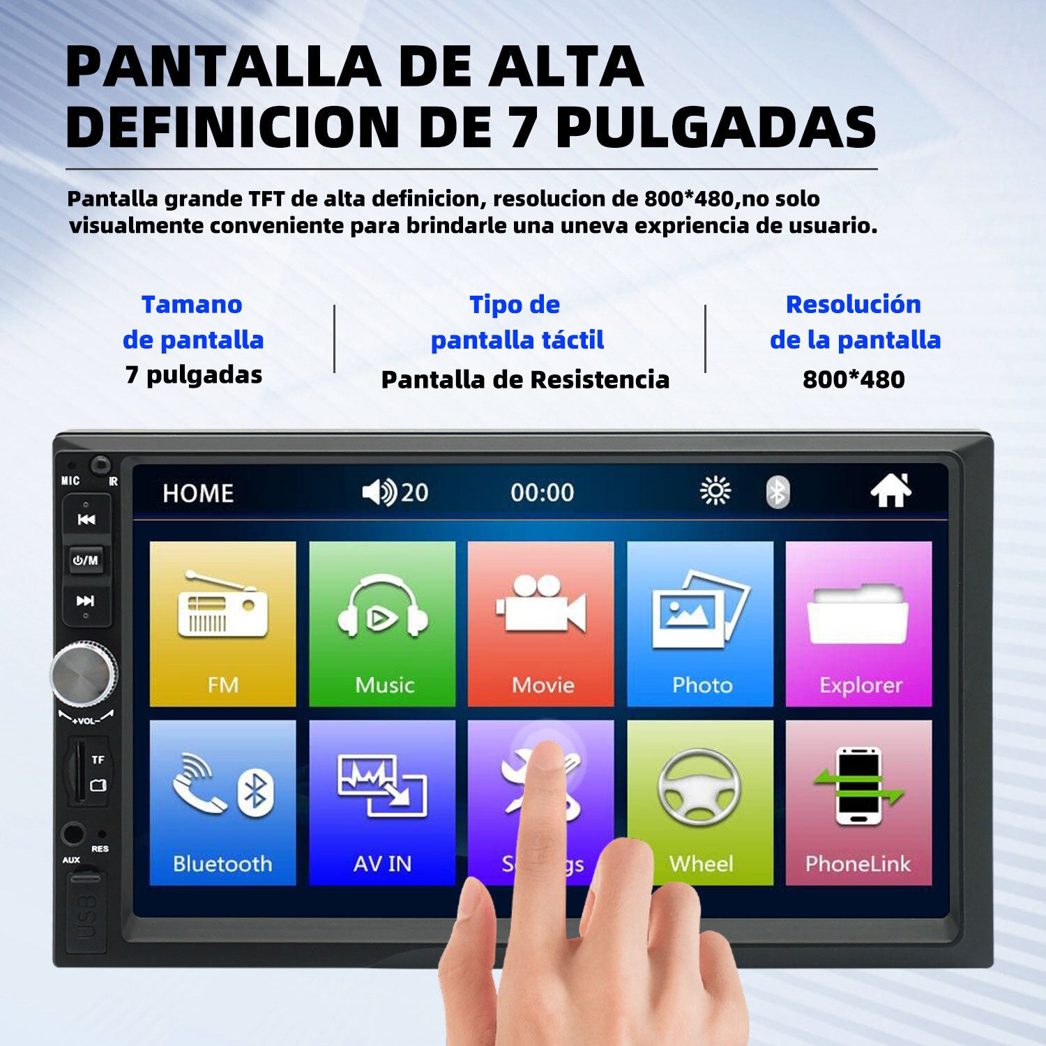 7" Car Radio 2 DIN GPS FM RDS Head Unit Stereo Camera MP5/FM/WMA/AUX