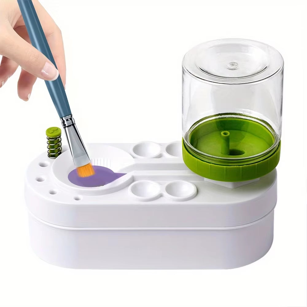 Paint Brush Cleaner Watercolor Brush Rinser with Drain Cleaner Rinse Cup Paint Water Dispenser Oil Paint Brush Cleaner
