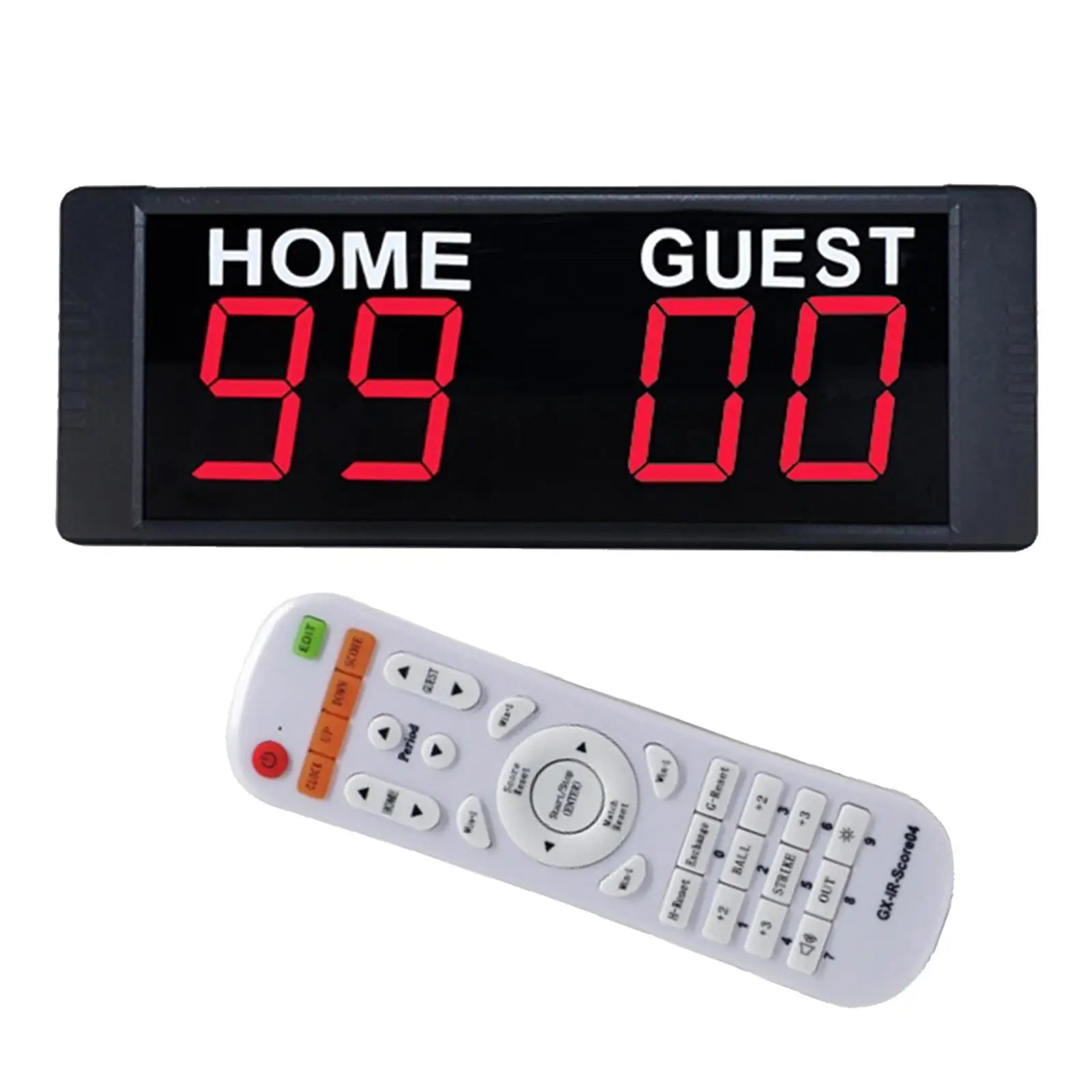 Electronic Digital Scoreboard Counting Score Keeper with Remote Timer Score for Basketball Boxing Volleyball Tennis Soccer