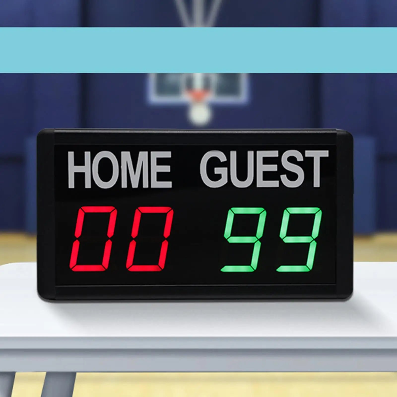 Electronic Digital Scoreboard Counting Score Keeper with Remote Timer Score for Basketball Boxing Volleyball Tennis Soccer