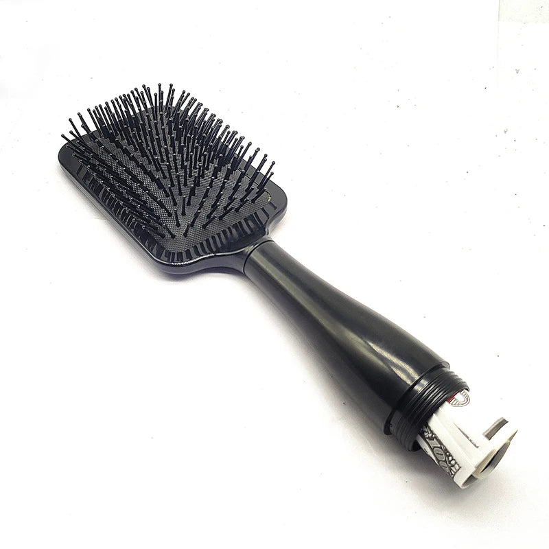 Black Paddle Secret Flask Diversion Liquid Safe Hair Brush