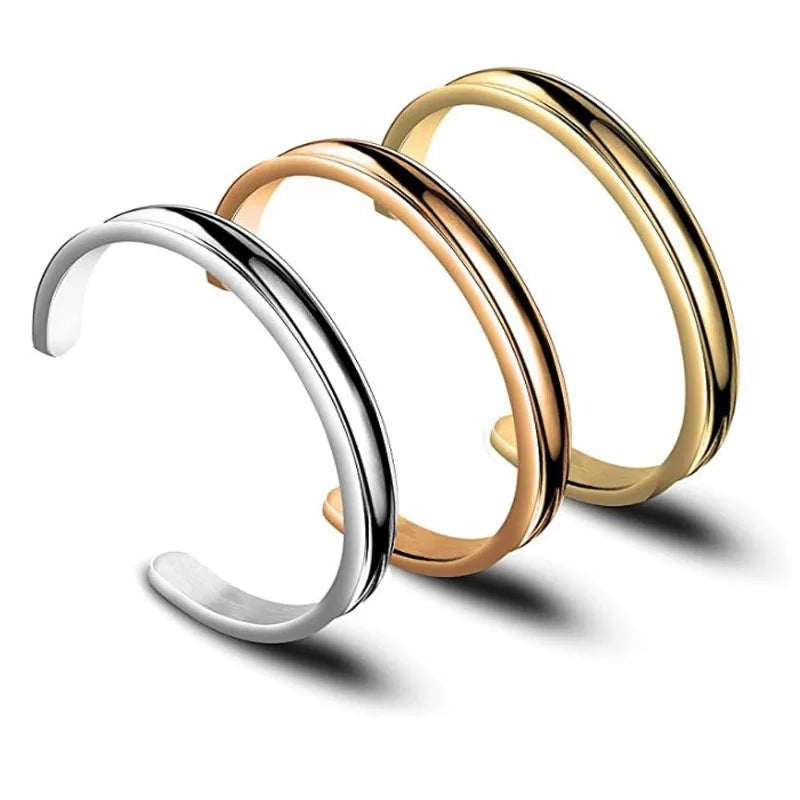 Stainless Steel Hair Band Bracelet Bangles for Women Gold Plated Hypoallergenic Bracelets Female Party Jewelry Bijoux Femmes 팔찌