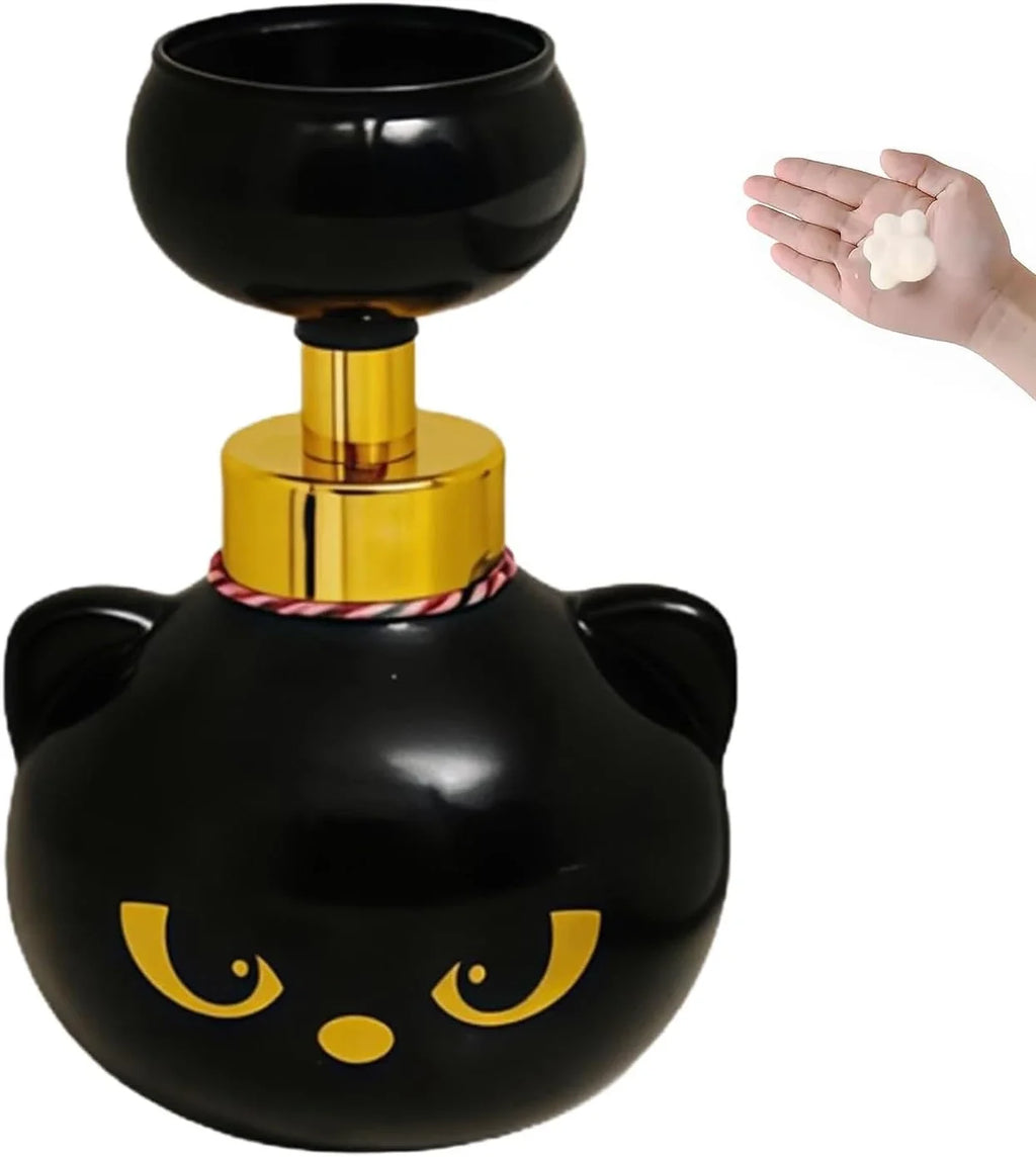 Kawaii Cat Paw Shape Foam Soap Dispenser Funny Baby Cat Paw Flower Foaming Soap Pump Bottles Halloween Birthday Gift