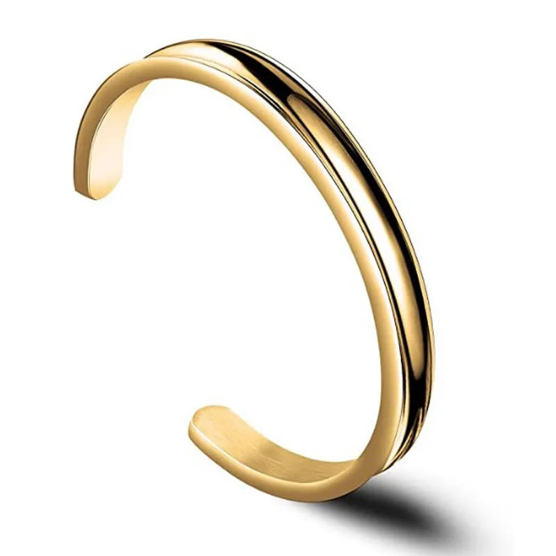 Stainless Steel Hair Band Bracelet Bangles for Women Gold Plated Hypoallergenic Bracelets Female Party Jewelry Bijoux Femmes 팔찌