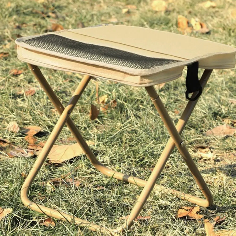 Outdoor Backpack Folding Stool Portable Simple Camping Equipment Shoulder Bag Stool Sports Folding Chair Hand Bag