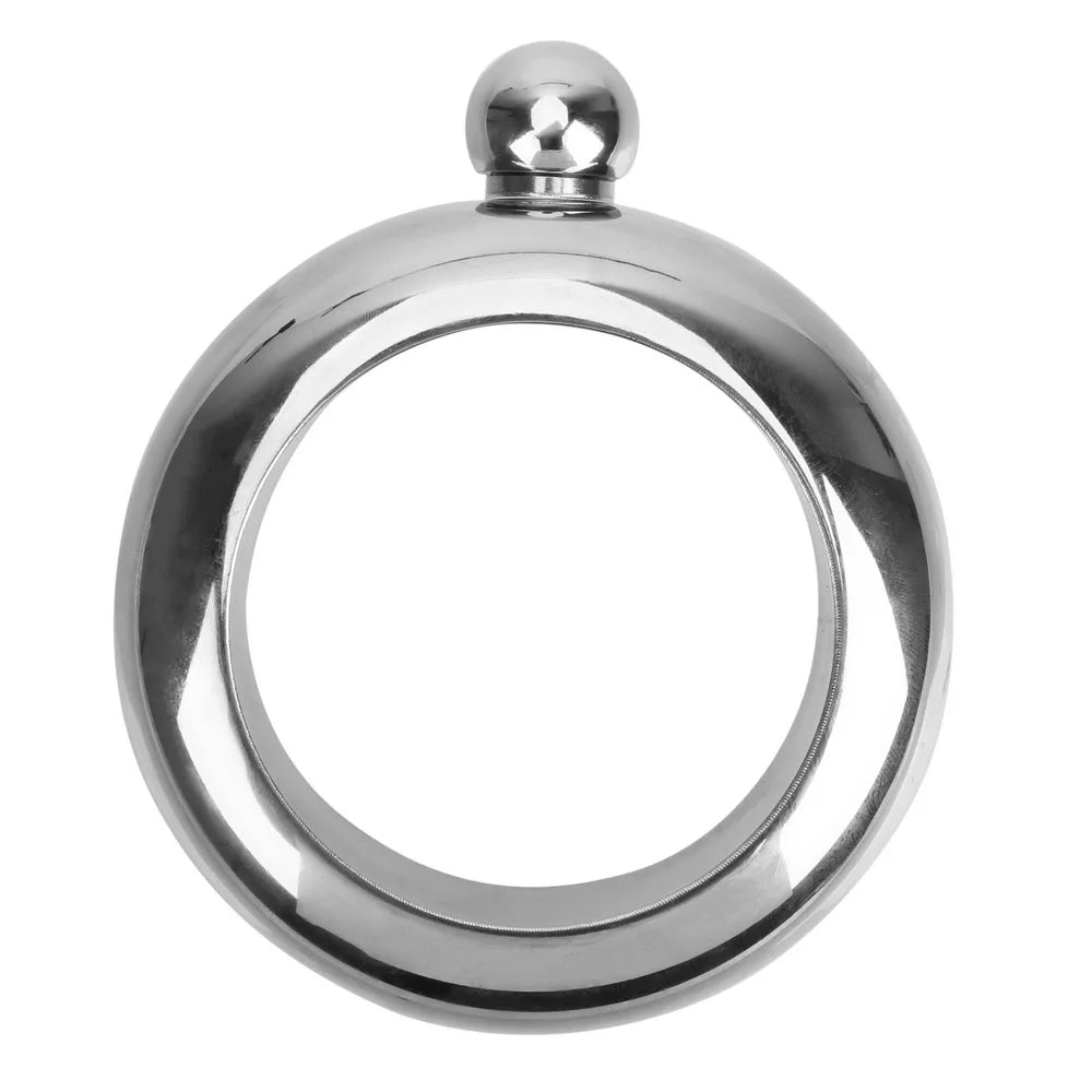 3.5 Oz Drinkware Accessories for Whiskey Vodka Alcohol round Chic Hip Flask Bracelet Elegant Wine Bottle Bangle Hip Flask