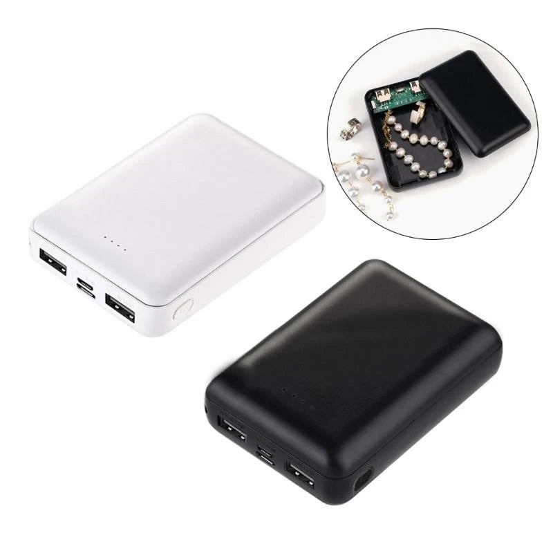 1PC Discreet Power Banks Storage Box for Hiding Valuables Secret Stash Compartment for Money and Jewelry Currency Safe