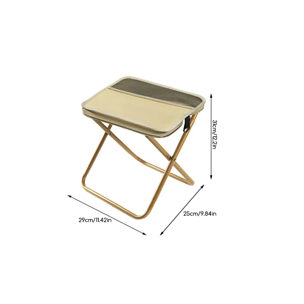 Outdoor Backpack Folding Stool Portable Simple Camping Equipment Shoulder Bag Stool Sports Folding Chair Hand Bag