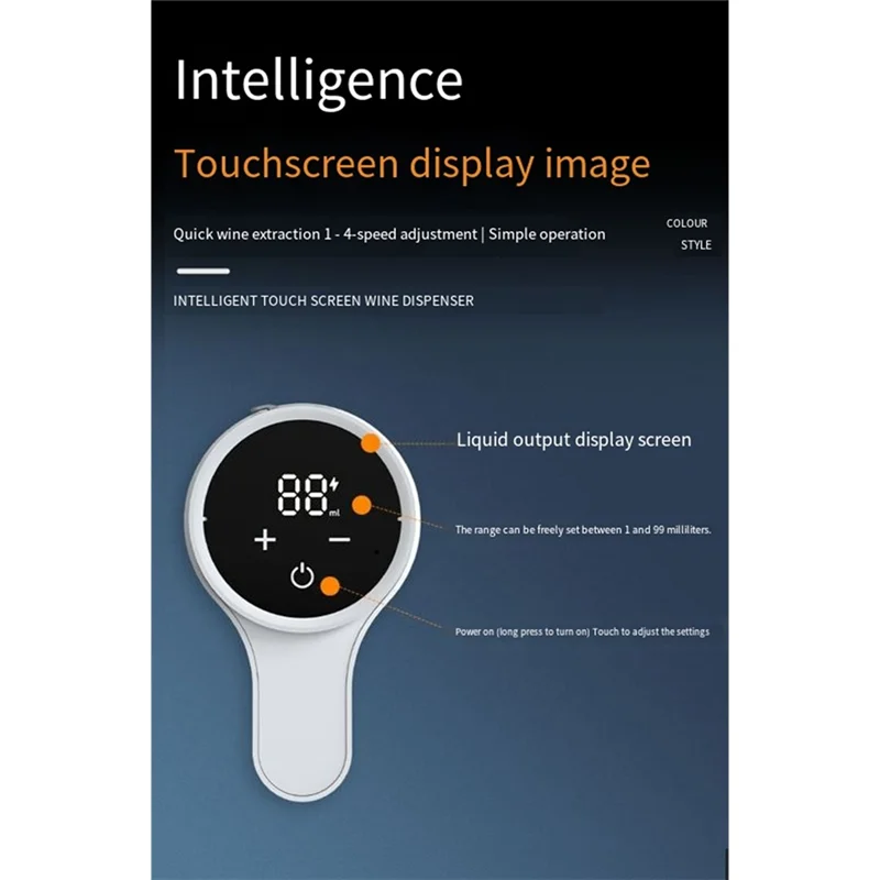 Electric Spirits and Wine Decanter Aerator Dispenser Electric Wine Pourer Aerator Dispenser Pump Pourer Wine Accessories