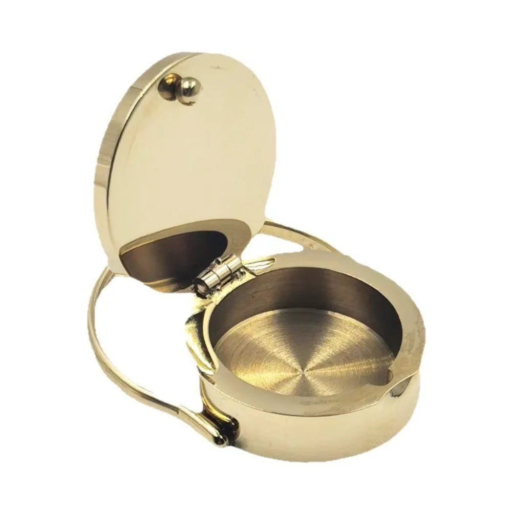 Portable Stainless Steel Lipstick Ring Storage Design Hoop Design Lip Balm Ring Pocket Pills Box Small Items Storage