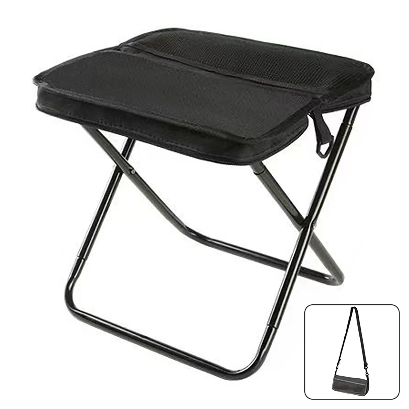 Outdoor Backpack Folding Stool Portable Simple Camping Equipment Shoulder Bag Stool Sports Folding Chair Hand Bag