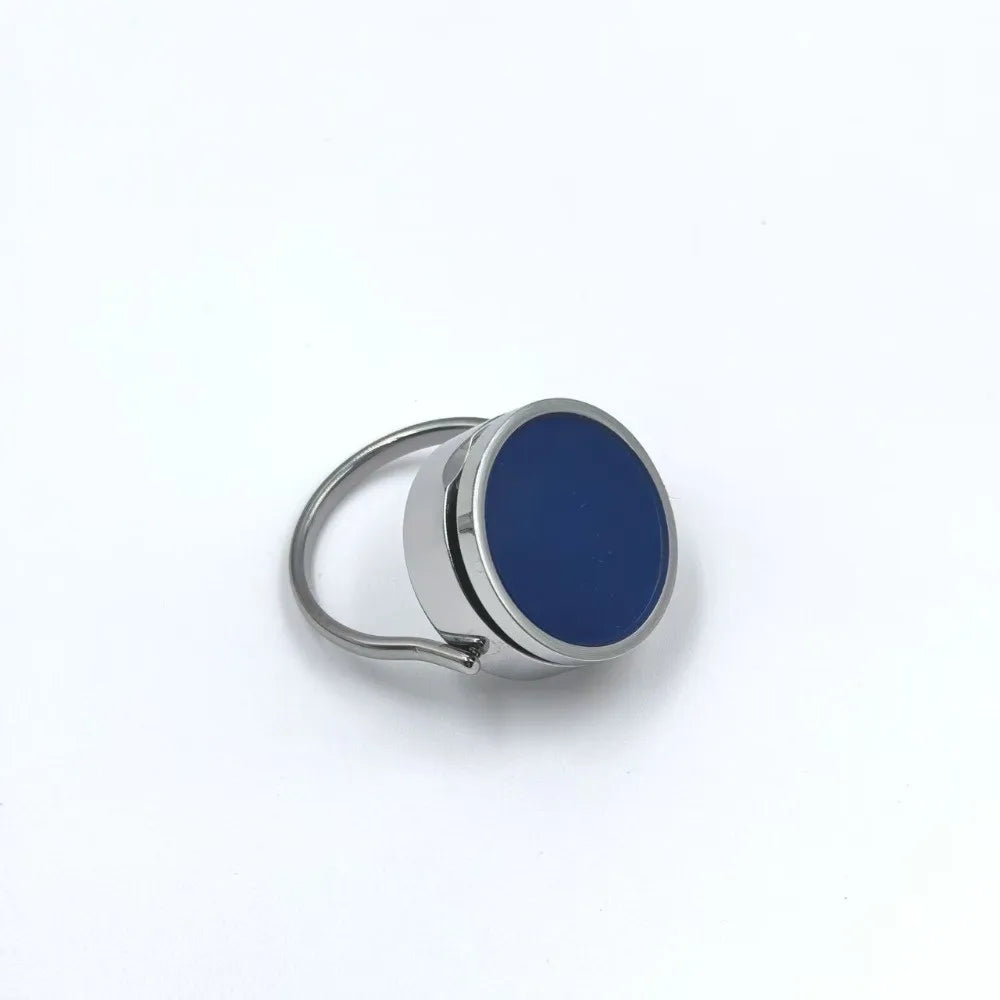 Portable Stainless Steel Lipstick Ring Storage Design Hoop Design Lip Balm Ring Pocket Pills Box Small Items Storage