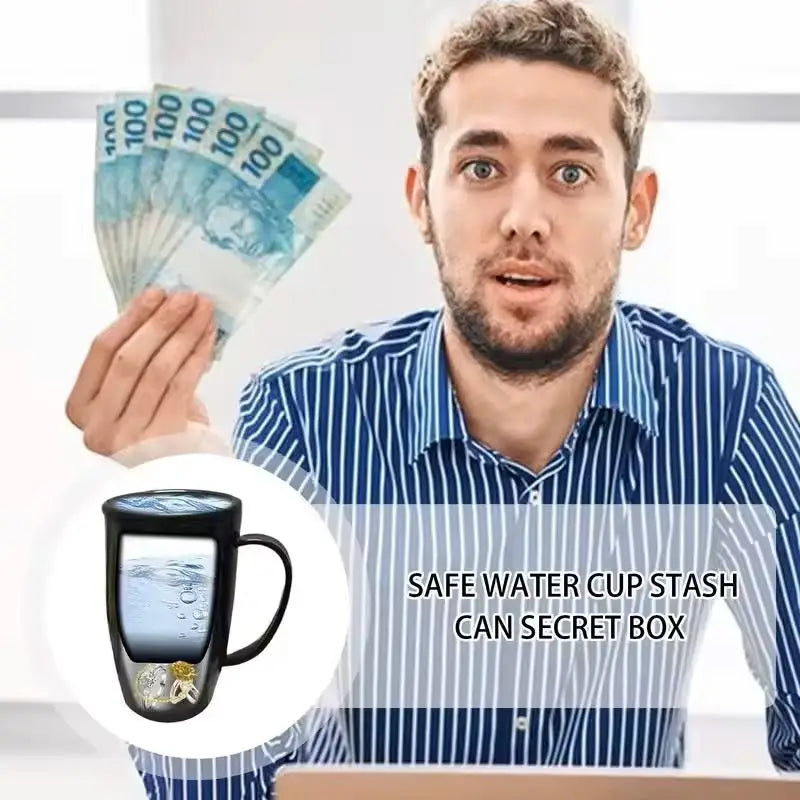 Hide Water Cup Sight Portable Pen Holder Bottle Outdoor Hidden Travel with Double Storage Compartment Secret Case Medicine Box