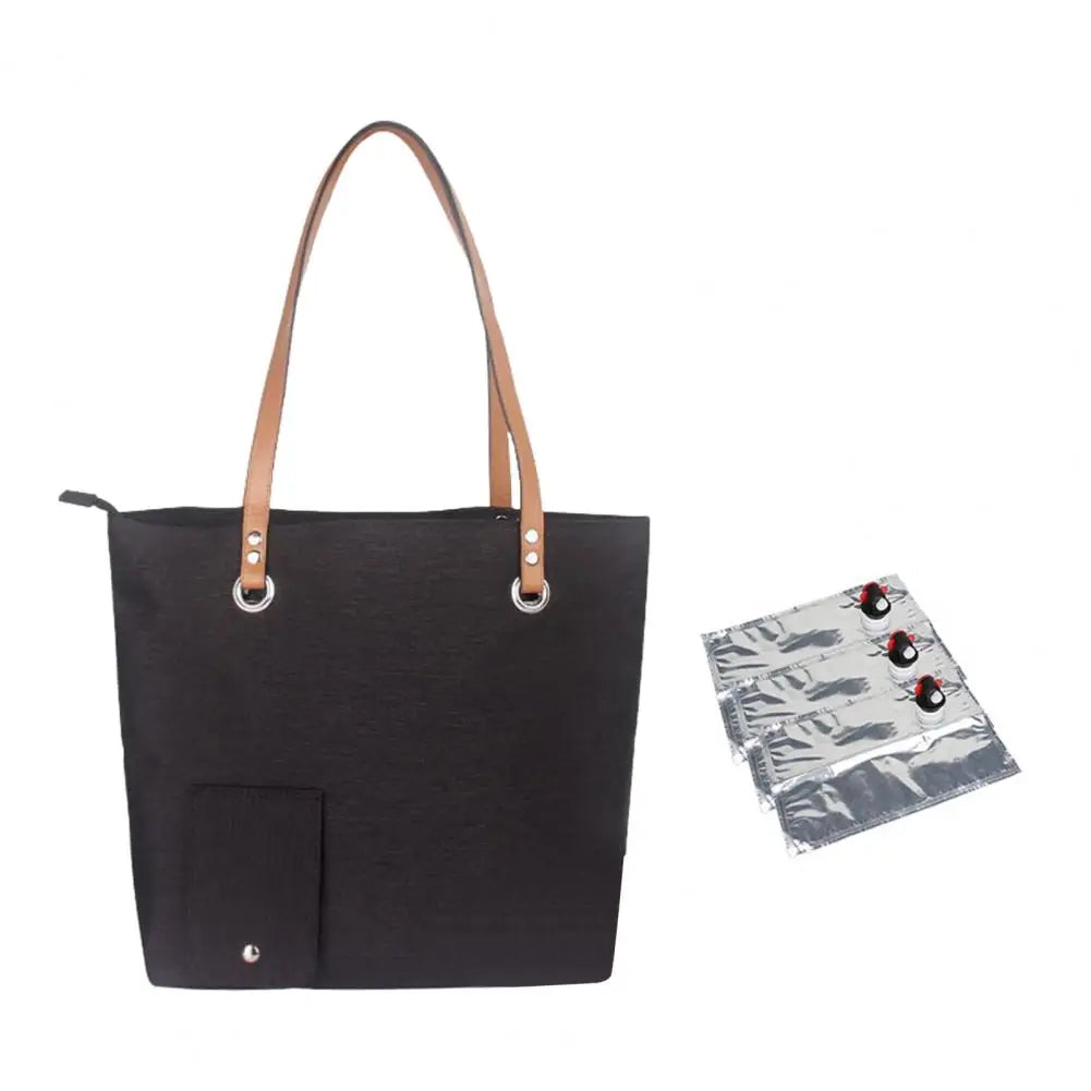 Wine Bag Portable Wine Tote with Hidden Pouch Spout for Beach Travel Picnic Camping Leakproof Wine Bag Dispenser for Outdoor