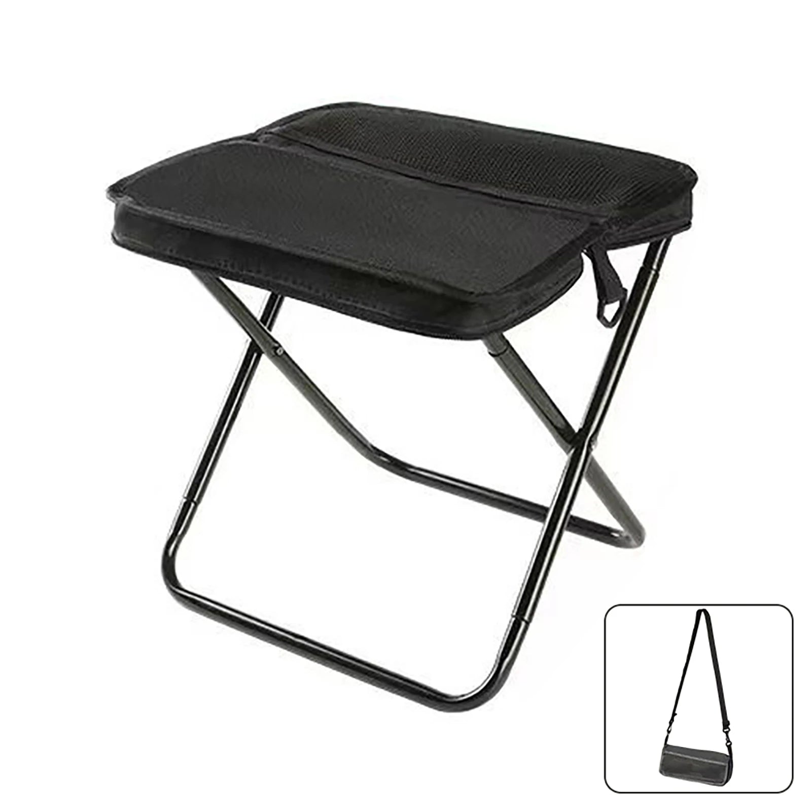 Outdoor Backpack Folding Stool Portable Simple Camping Equipment Shoulder Bag Stool Sports Folding Chair Hand Bag