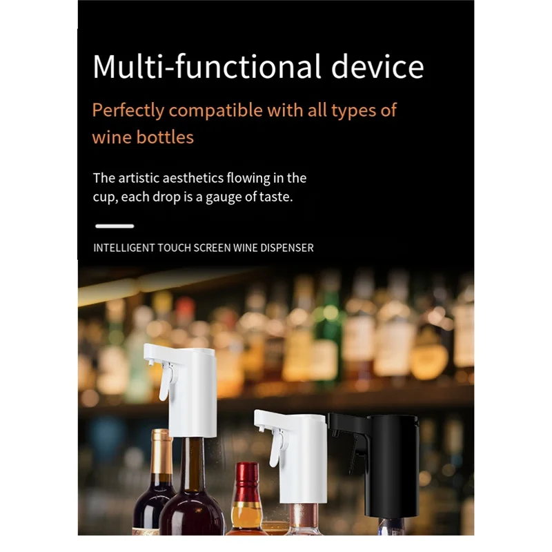 Electric Spirits and Wine Decanter Aerator Dispenser Electric Wine Pourer Aerator Dispenser Pump Pourer Wine Accessories