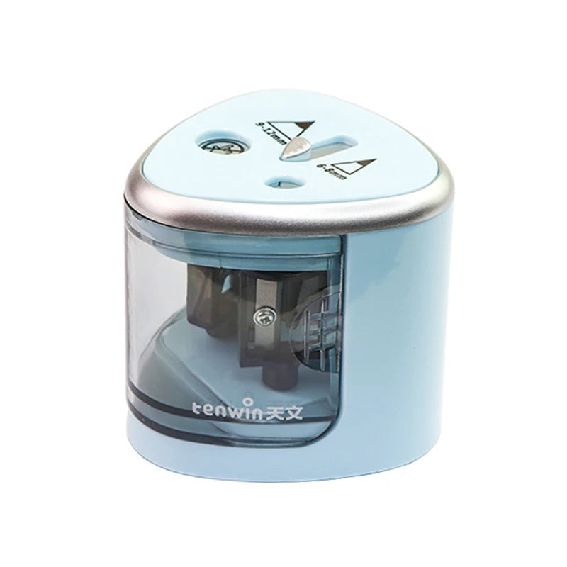 Manual Electric Auto Plastic Pencil Sharpener Candy Color Standard Pencil Cutting Machine Student School Office Stationery