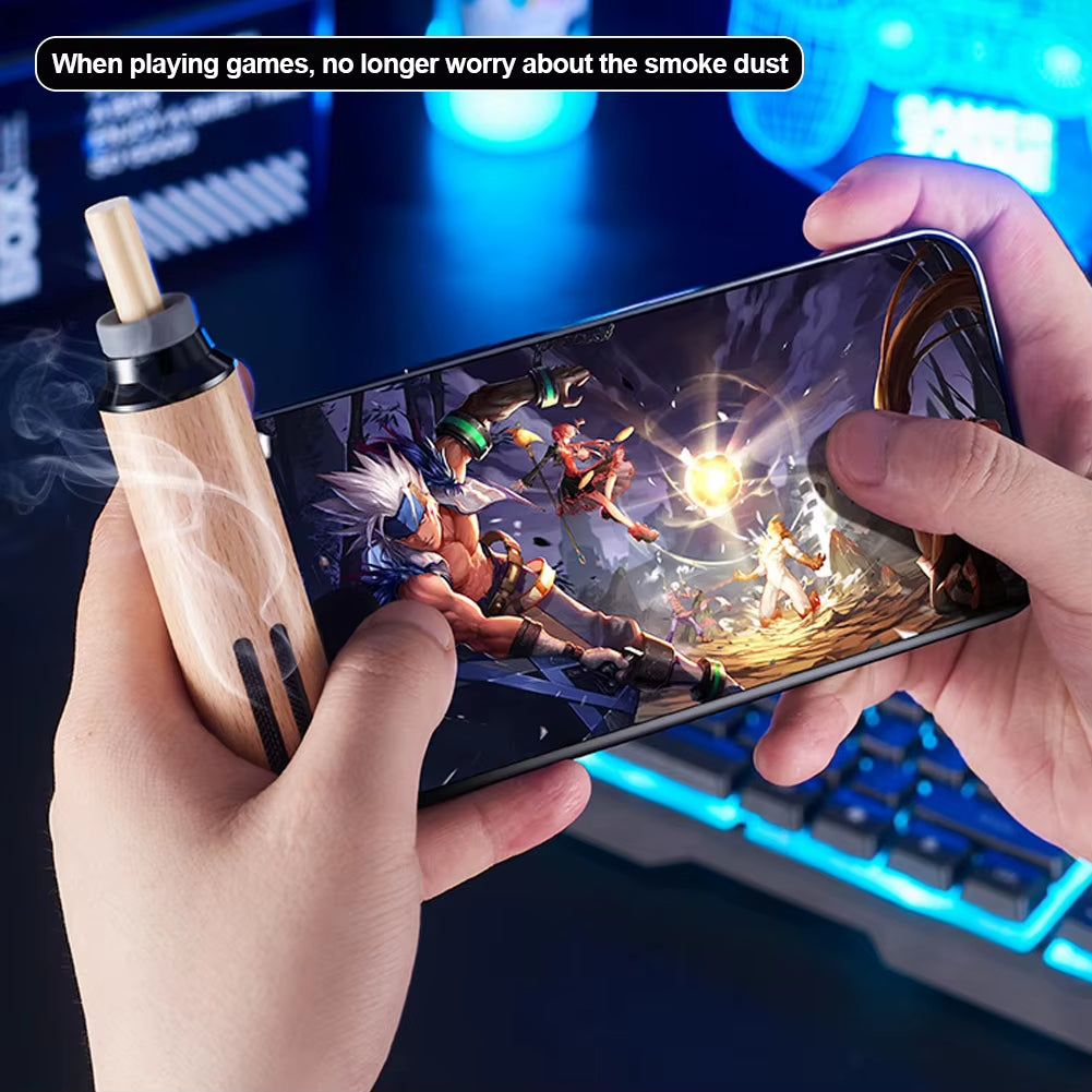 Portable Car Anti-Ash Ashtray Mini Ashtray anti Soot-Flying Cigarette Cover Anti-Ash Luxury Wood Cigarette Holder Auto Ashtray