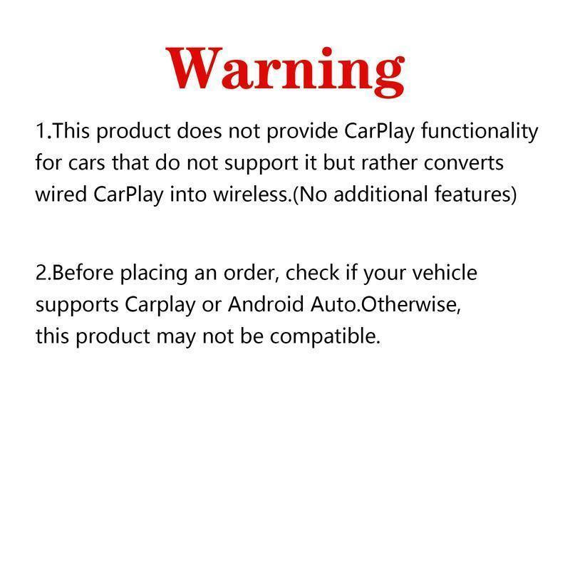 【Yurnlv】X New 2026 Carplay Wireless Carplay Adapter for Iphone/Android, Orange, Fast Connection, No Delay, Hands-Free Calls, Wireless Adapter, Electronic Charger, Carplay Adapter