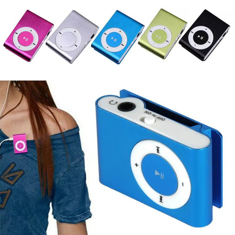 2021 New Stylish Mirror Portable MP3 Player Mini Clip MP3 Player Walkman Sport Mp3 Music Player Dropshipping