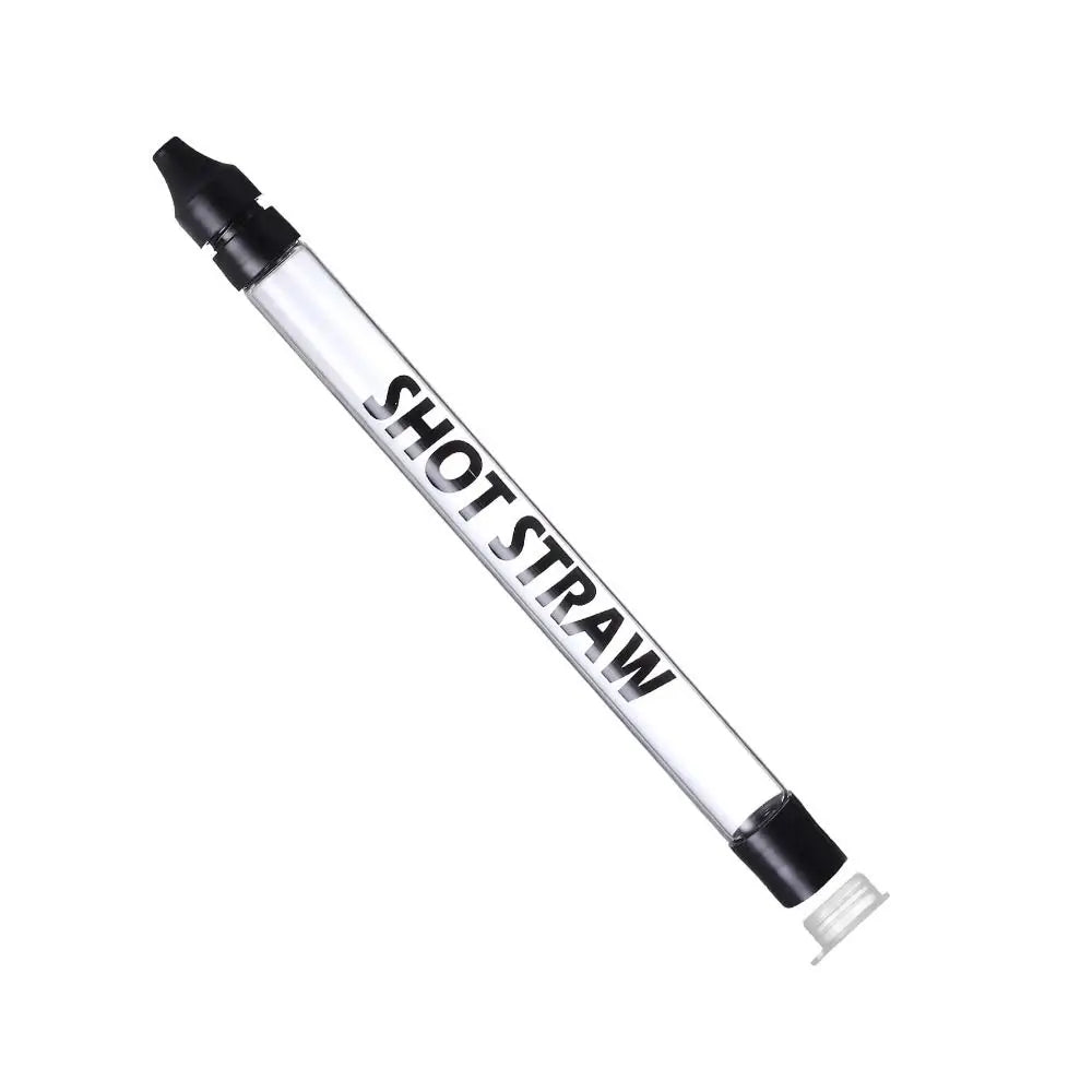 Reusable Shot Straw Food-Grade Transparent Strong Liquor Dispenser Straw Glasses Whiskey for All Standard Bottles, Tumbler