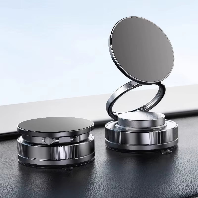 Car Mount Vacuum Magnetic Phone Holder 360° Adjustable Foldable Strong Suction Stand for GPS Phone Auto Dashboard Phone Support